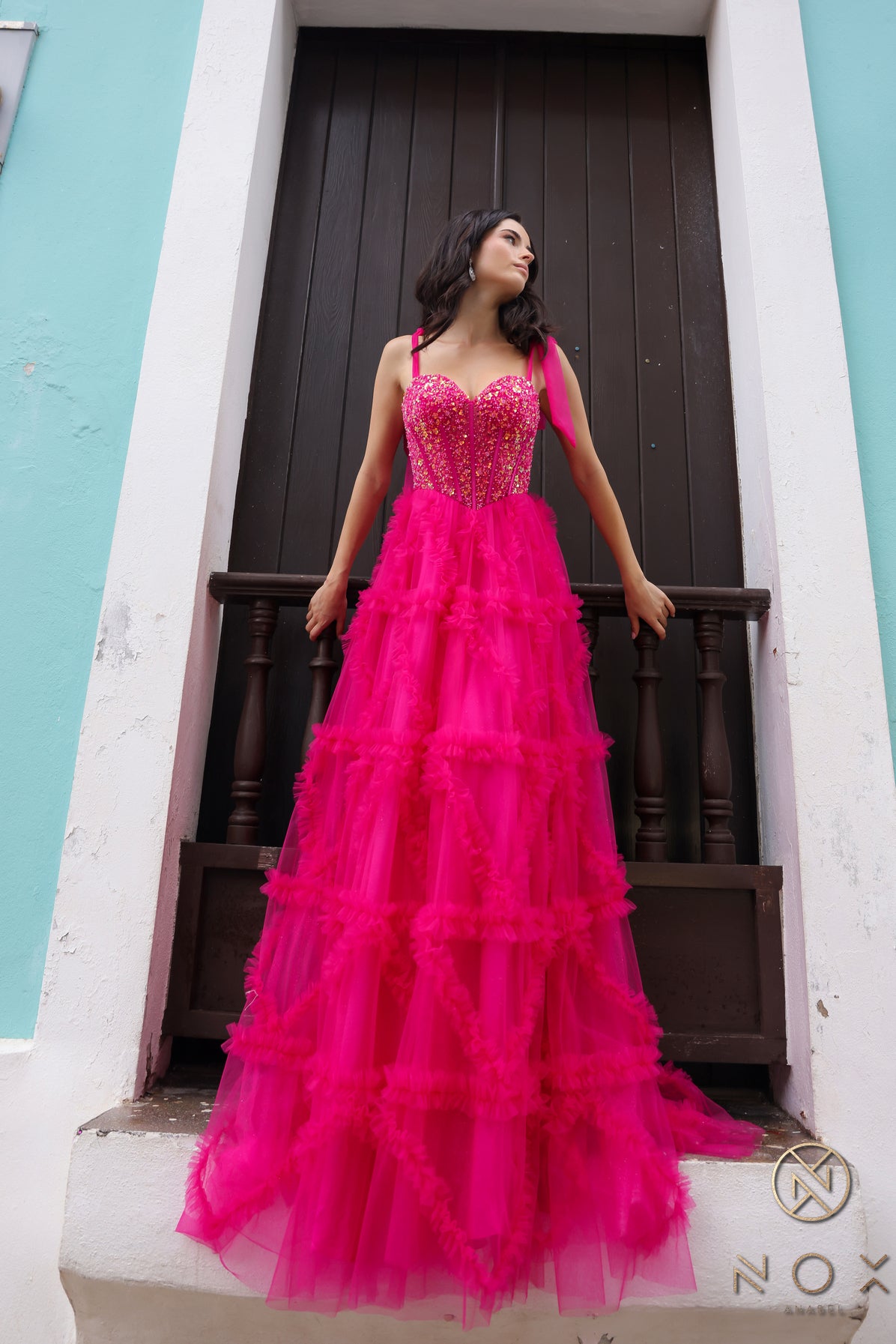 coco prom dress Cocomelody Custom Made Blue Prom Dresses CS0705, Watermelon