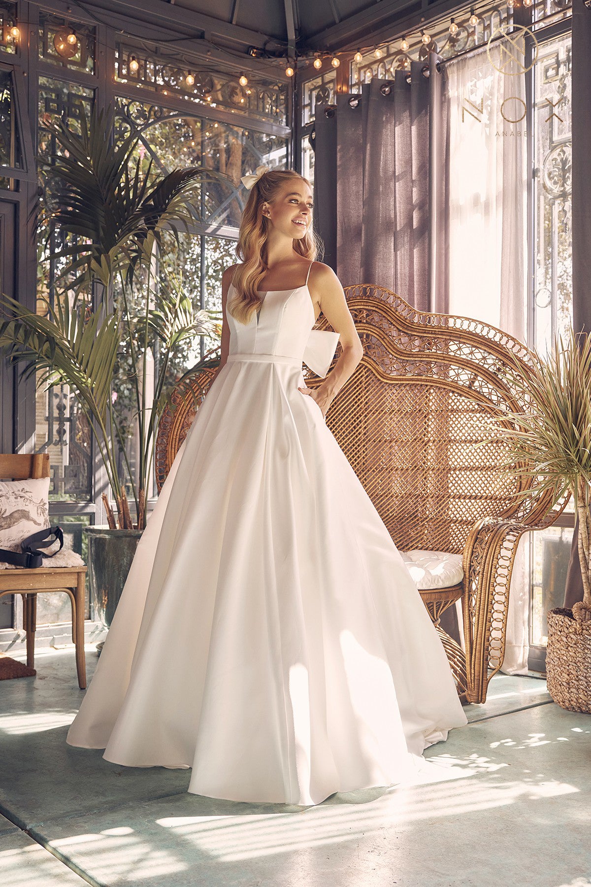 Bow A-Line Bridal Gown