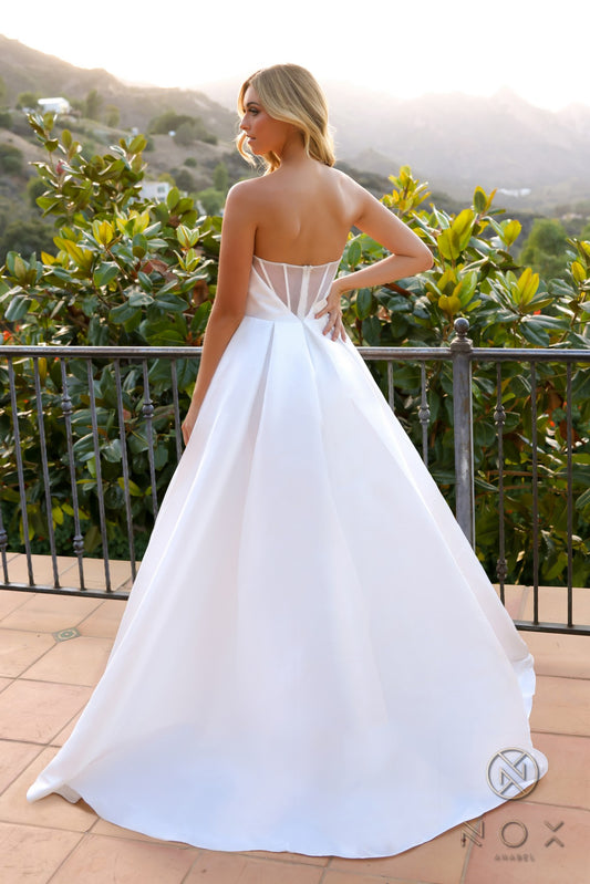 Strapless Corset Wedding  Dress