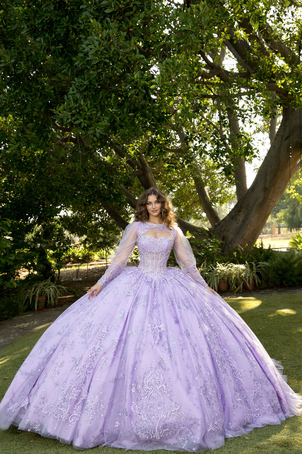 Elegant Quince Dress with Matching Bolero