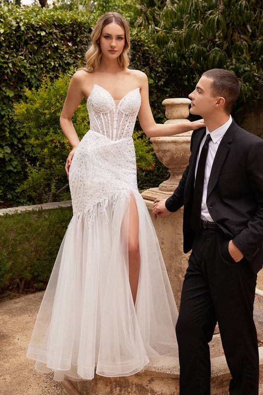 BEADED MERMAID WEDDING GOWN